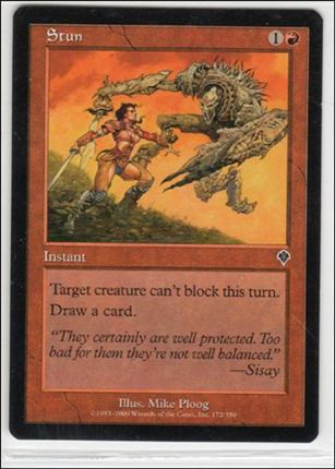 Magic the Gathering: Invasion (Base Set) card 172 Stun