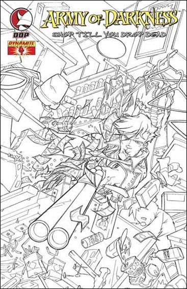 Army of Darkness: Shop Till You Drop Dead issue 4-D Sanford Greene 1:xx Sketch Cover