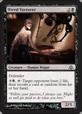 Magic the Gathering: Dragon's Maze (Base Set) card 25 Hired Torturer