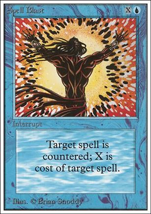 Magic the Gathering: Unlimited (Base Set) card 80 Spell Blast