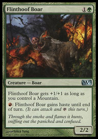 Magic the Gathering: 2013 Core Set (Base Set) card 171 Flinthoof Boar