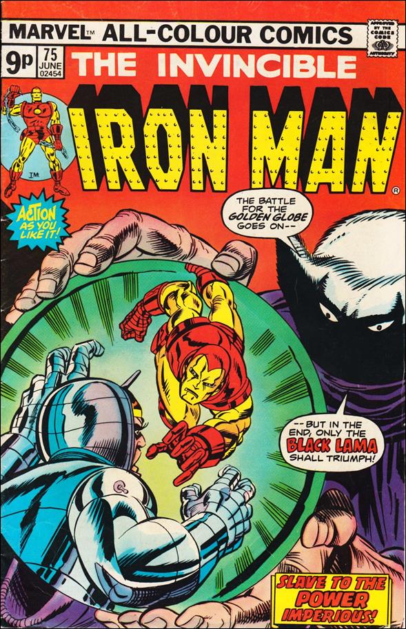 Iron Man (1968) issue 75-B UK Price Cover