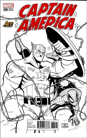 Captain America (1968) issue 695-J Billy Martin Ace Comic Con Sketch Cover