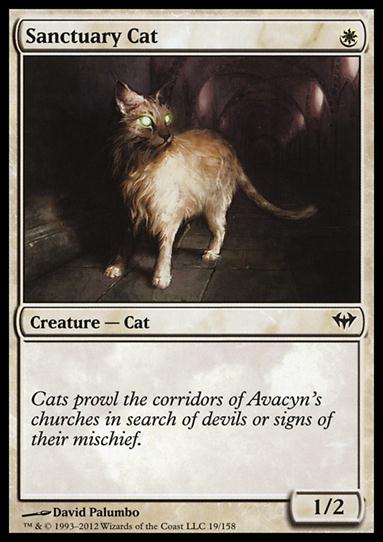 Magic the Gathering: Dark Ascension (Base Set) card 19 Sanctuary Cat