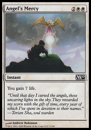 Magic the Gathering: 2010 Core Set (Base Set) card 2 Angel's Mercy