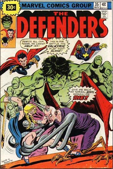 Defenders (1972) issue 35-B 30 Cent Price Cover