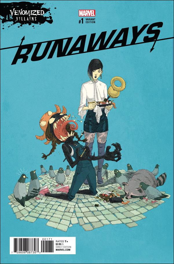 Runaways (2017) issue 1-D Adrian Alphona Venomized Villains Cover