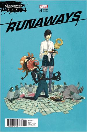 Runaways (2017) issue 1-D Adrian Alphona Venomized Villains Cover