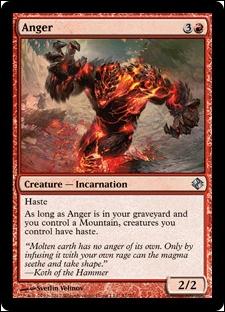 Magic the Gathering: Duel Decks: Venser vs. Koth (Base Set) card 51 Anger