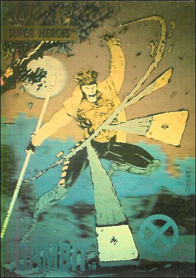 X-Men: Series 1 (Hologram Subset) card XH-3 Gambit