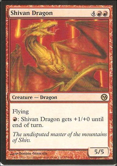 Magic the Gathering: Duels of the Planeswalkers (Base Set) card 53 Shivan Dragon