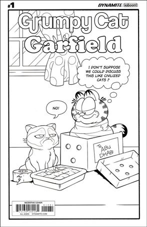 Grumpy Cat / Garfield issue 1-H Phil Murphy 1:20 Black & White Cover