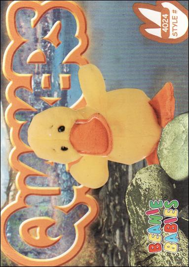 Beanie Babies Series 4 (Base Set) card 220 Quackers