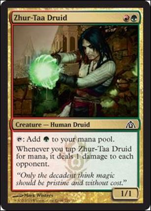 Magic the Gathering: Dragon's Maze (Base Set) card 120 Zhur-Taa Druid 