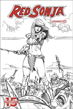 Red Sonja (2019) issue 1-K Joseph Michael Linsner 1:30 Black & White Cover