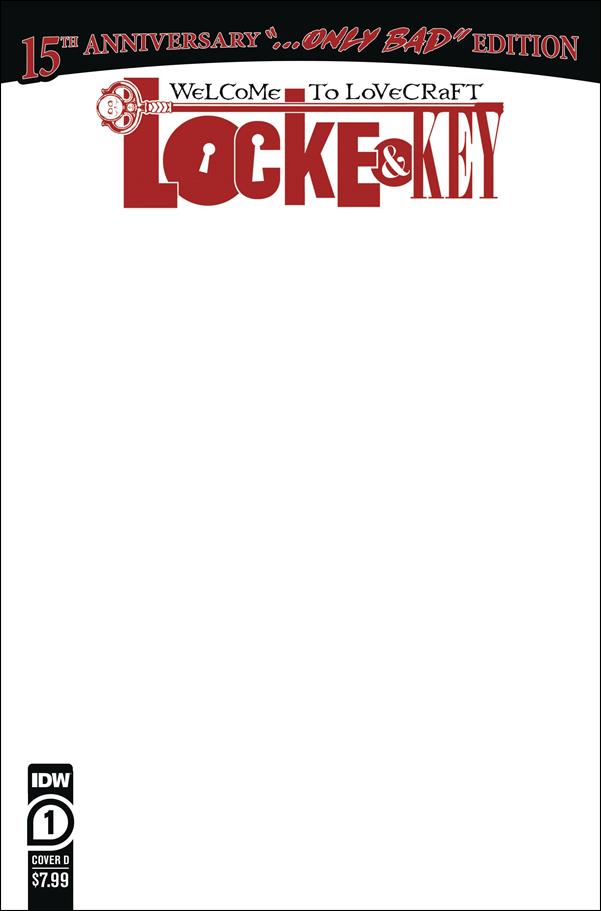 Locke & Key 15th Anniversary-Only Bad Edition issue 1-D Blank Cover
