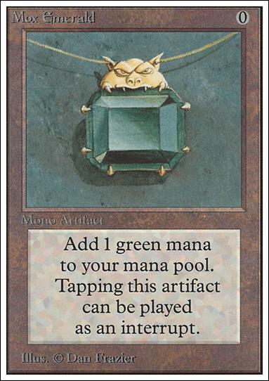 Magic the Gathering: Unlimited (Base Set) card 263 Mox Emerald