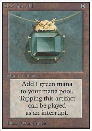 Magic the Gathering: Unlimited (Base Set) card 263 Mox Emerald