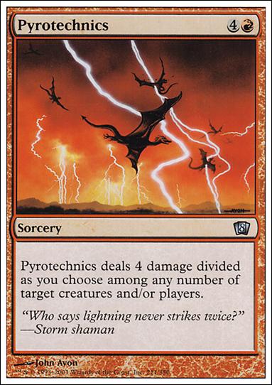 Magic the Gathering: 8th Edition (Base Set) card 211 Pyrotechnics