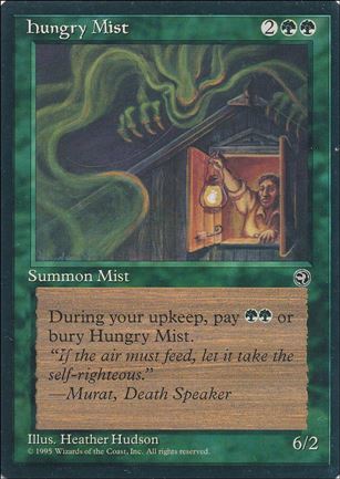Magic the Gathering: Homelands (Base Set) card 88-B Hungry Mist