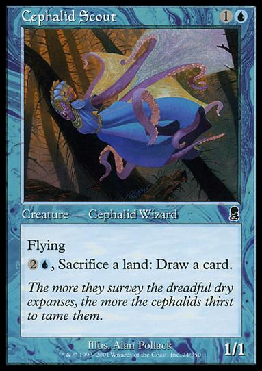 Magic the Gathering: Odyssey (Base Set) card 74 Cephalid Scout