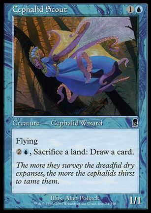 Magic the Gathering: Odyssey (Base Set) card 74 Cephalid Scout
