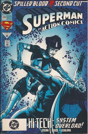 Action Comics (1938) issue 694-B DC Bullet UPC (2nd Printing)