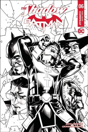 Shadow / Batman issue 6-G Brandon Peterson 1:20 Black and White Cover