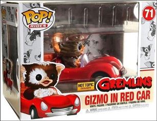 POP! Rides figure 71 Gizmo in Red Car Hot Topic Exclusive