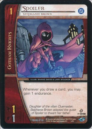 DC Origins: VS System (Base Set) card DOR-019 Spoiler (Stephanie Brown)