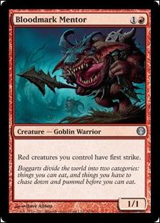 Magic the Gathering: Duel Decks: Knights vs. Dragons (Base Set) card 50 Bloodmark Mentor