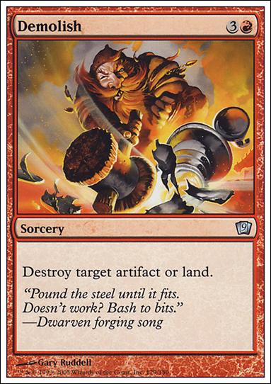 Magic the Gathering: 9th Edition (Base Set) card 179 Demolish