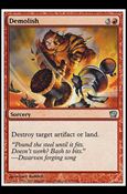 Magic the Gathering: 9th Edition (Base Set) card 179 Demolish