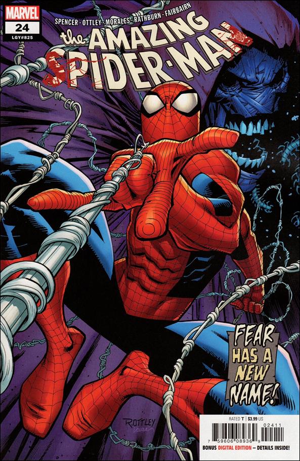 Amazing Spider-Man (2018) issue 24-B Ryan Ottley "Symbiote" Logo Cover
