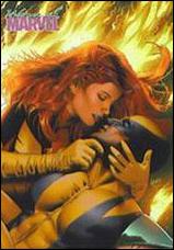 Women of Marvel (Embrace Subset) card E6 Jean Grey and Wolverine