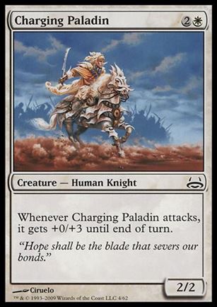 Magic the Gathering: Duel Decks: Divine vs. Demonic (Base Set) card 4 Charging Paladin