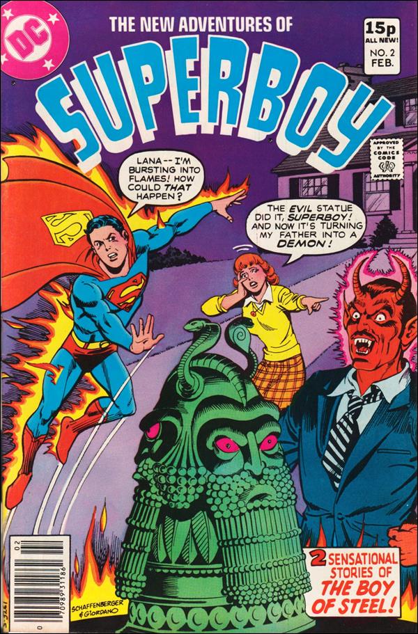New Adventures of Superboy issue 2-C UK Price Cover