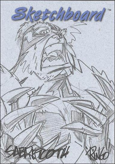 Marvel Creators Collection '98 (Sketchboard Subset) card 21 Sabretooth (Blue)