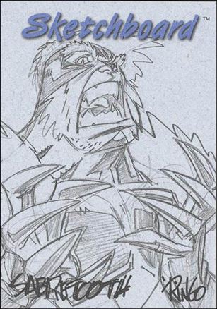 Marvel Creators Collection '98 (Sketchboard Subset) card 21 Sabretooth (Blue)