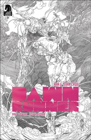 Dawnrunner issue 4-D Evan Cagle B&W 1:10 Cover