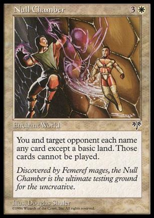 Magic the Gathering: Mirage (Base Set) card 31 Null Chamber
