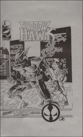 ShadowHawk (1992) issue 2-B Silver Ashcan 1/1500