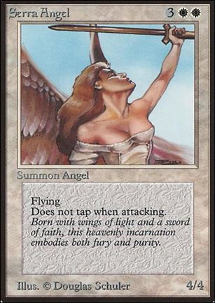 Magic the Gathering: Limited Edition Beta (Base Set) card 40 Serra Angel