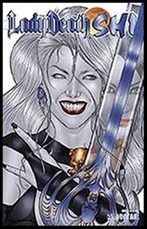 Lady Death/Shi issue 0-S Royal Blue Foil Cover