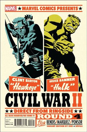 Civil War II issue 4-B Michael Cho Fight Poster Cover