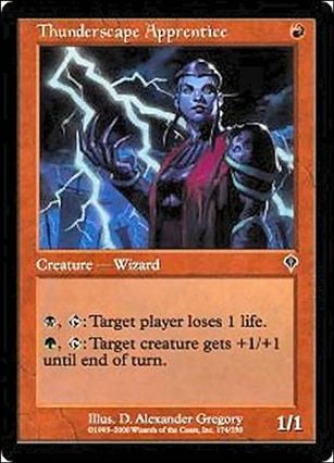 Magic the Gathering: Invasion (Base Set) card 174 Thunderscape Apprentice