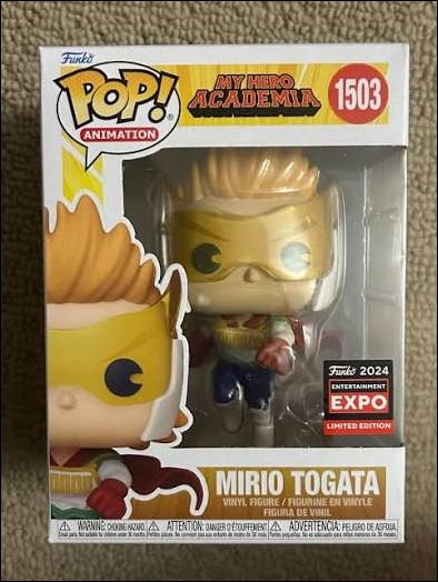 POP! Animation figure 1503 Mirio Togata (2024 Entertainment Expo)