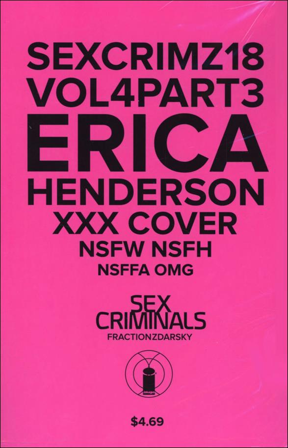 Sex Criminals issue 18-B Erica Henderson Polybagged XXX Cover