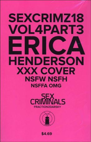 Sex Criminals issue 18-B Erica Henderson Polybagged XXX Cover
