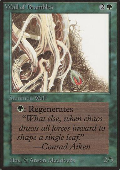 Magic the Gathering: Limited Edition Beta (Base Set) card 224 Wall of Brambles